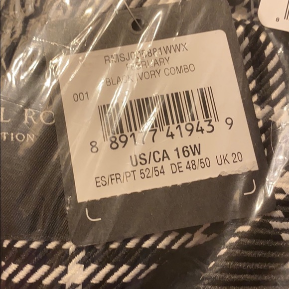 Rachel Roy Plaid Blazer black and white NWT - Picture 4 of 8